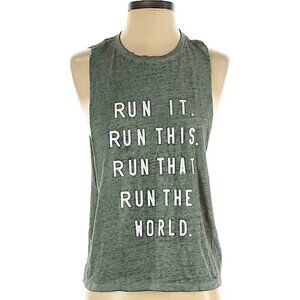 Forever 21 Heathered Green Muscle Tank Size S